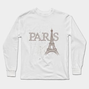 Paris - Vintage Art Long Sleeve T-Shirt